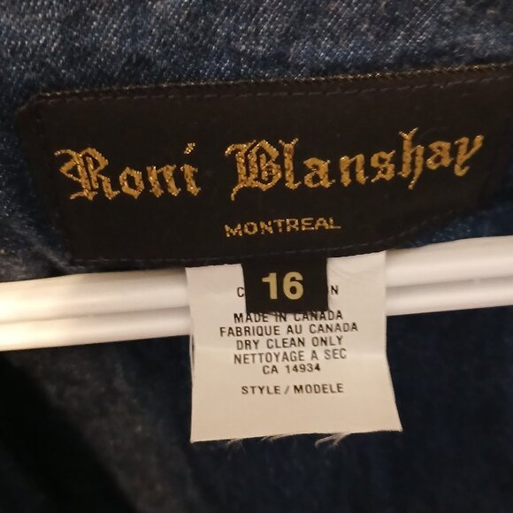 Roni Blanshay 16 Denin Blazer - Picture 2 of 3